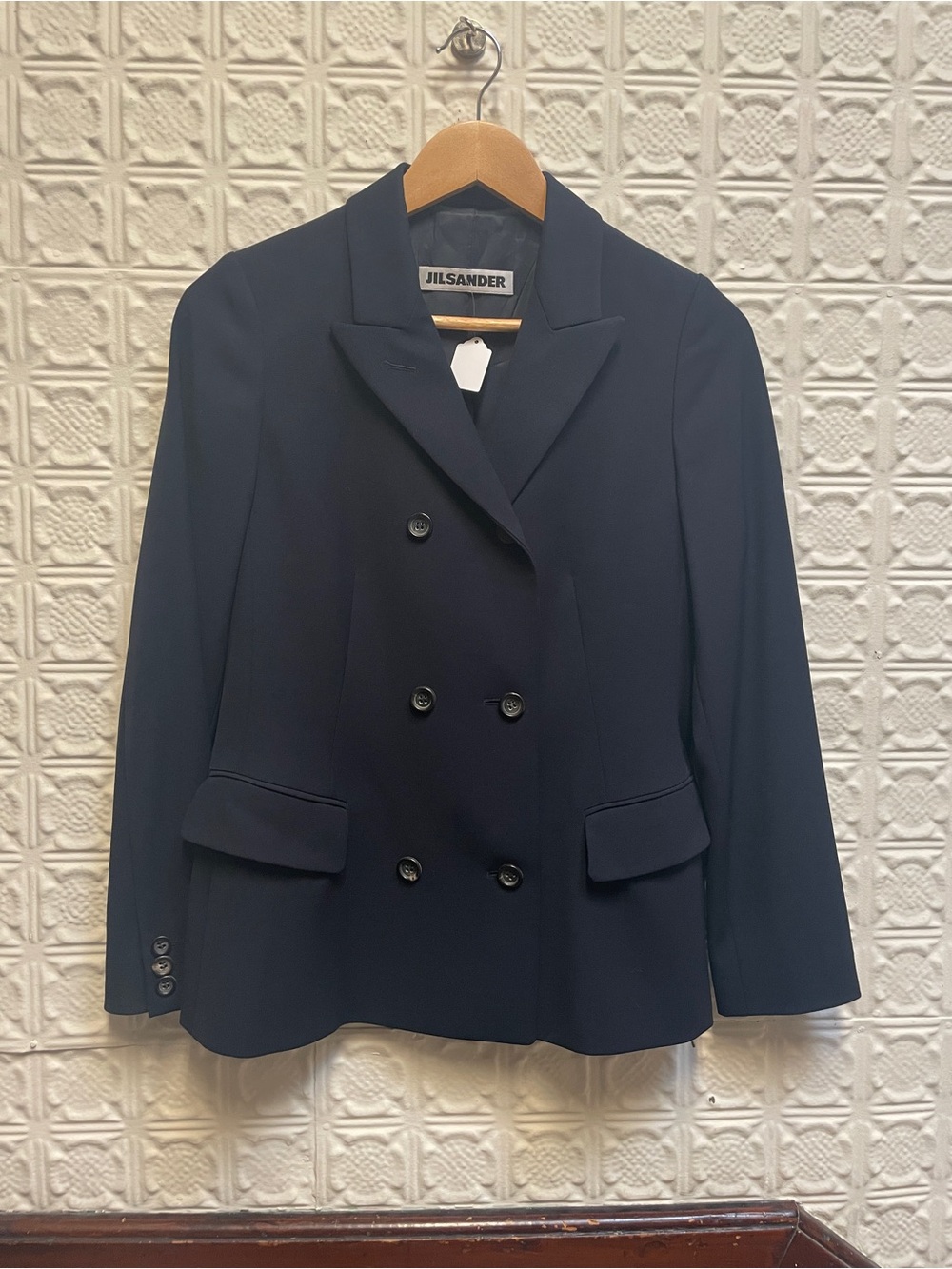 Jil Sander Women's Double-Breasted Navy Blazer